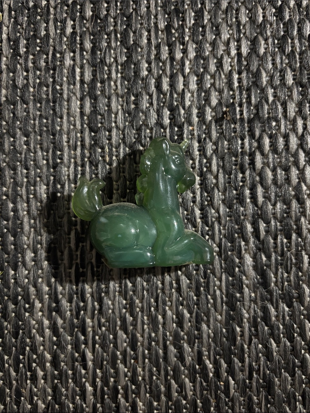 Vintage Boyd Little Glass Lucky The Unicorn Jade Collectible